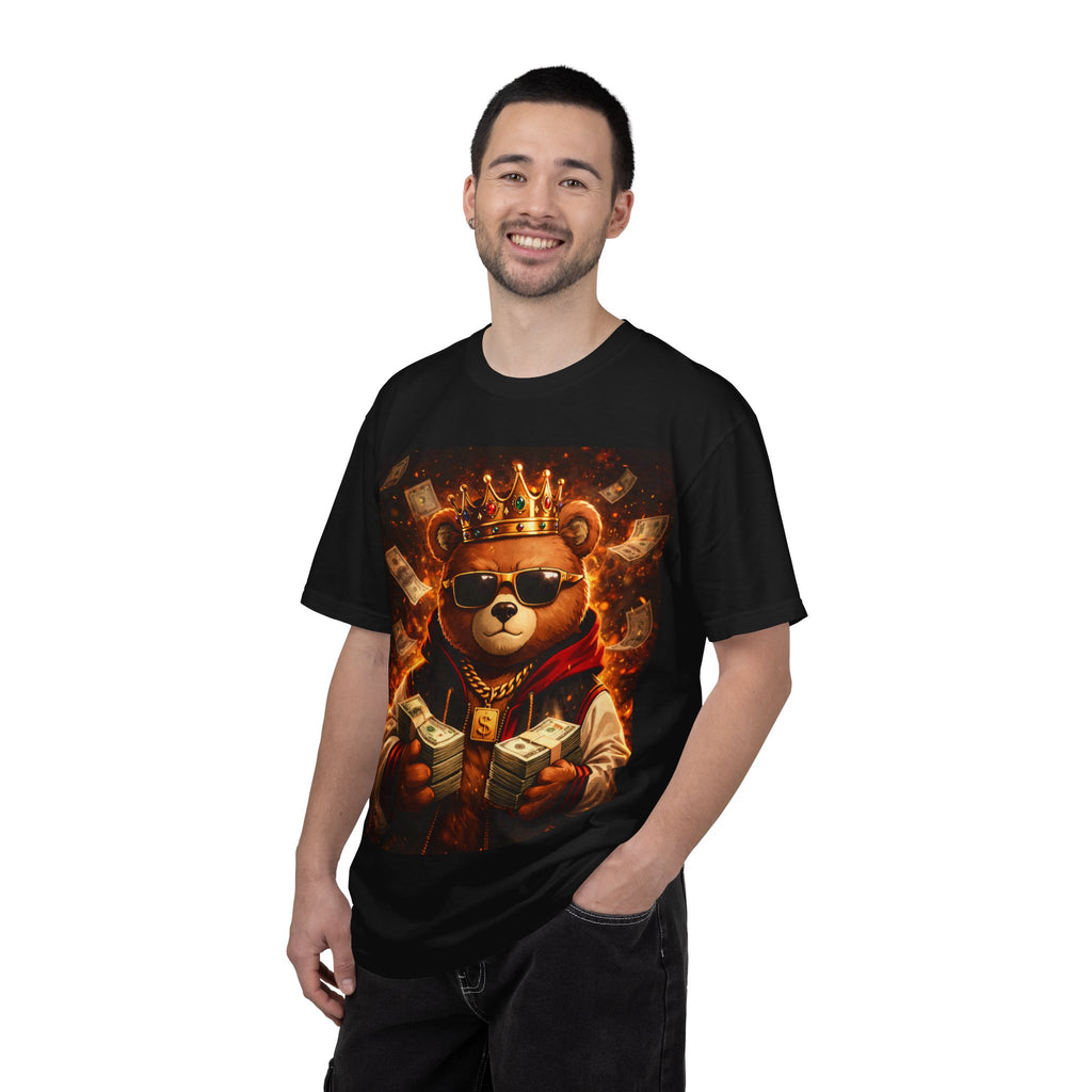 Bear King T-Shirt – Royal Money Crown Graphic Tee