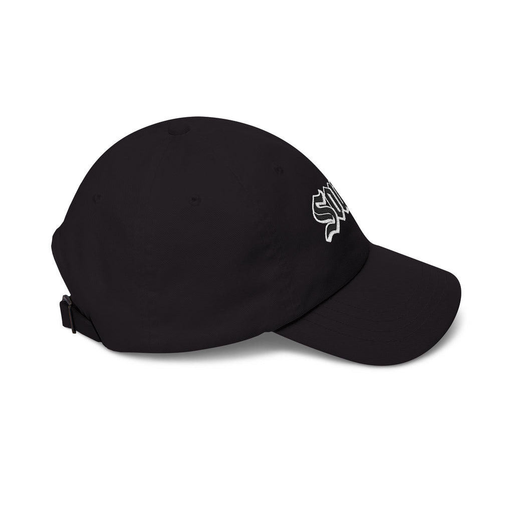 Soul9 Gothic Dad Cap — Embroidered Black Baseball Hat