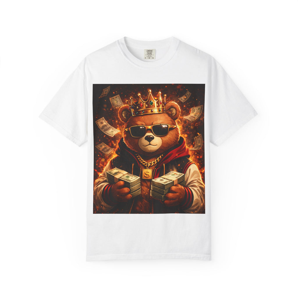 Bear King T-Shirt – Royal Money Crown Graphic Tee