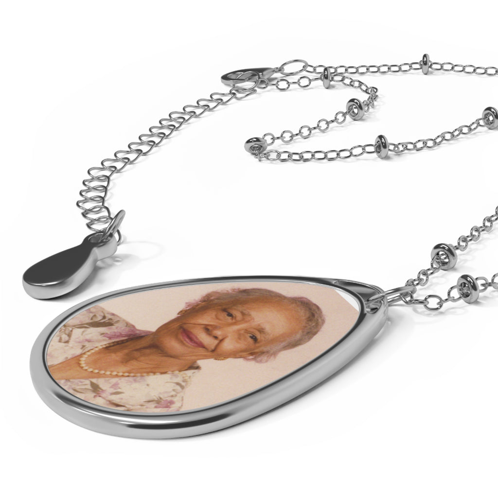 Personalized Oval Photo Necklace – Custom Memorial or Keepsake Pendant